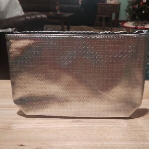 Yves Saint Laurent Silver Cosmetic Bag